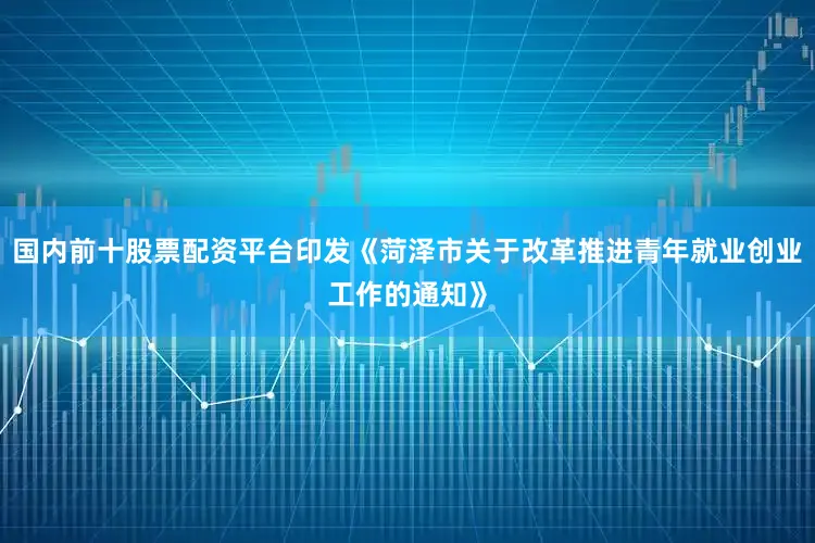 国内前十股票配资平台印发《菏泽市关于改革推进青年就业创业工作的通知》